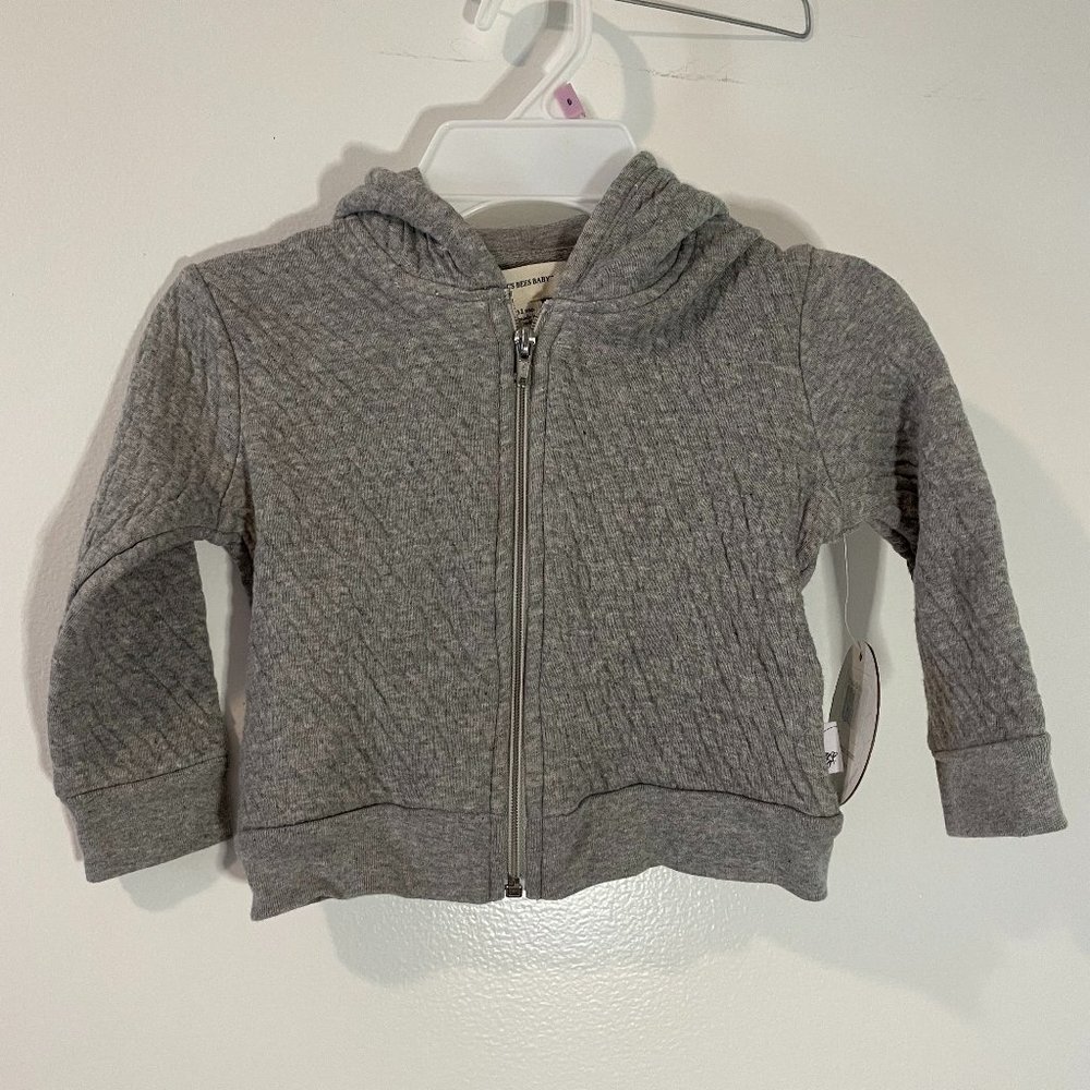 BURT'S BEE BABY Full-zip, Lightweight Hooded Sweatshirt